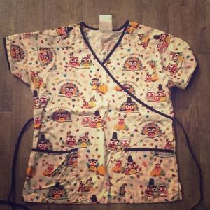 Thanksgiving scrub top